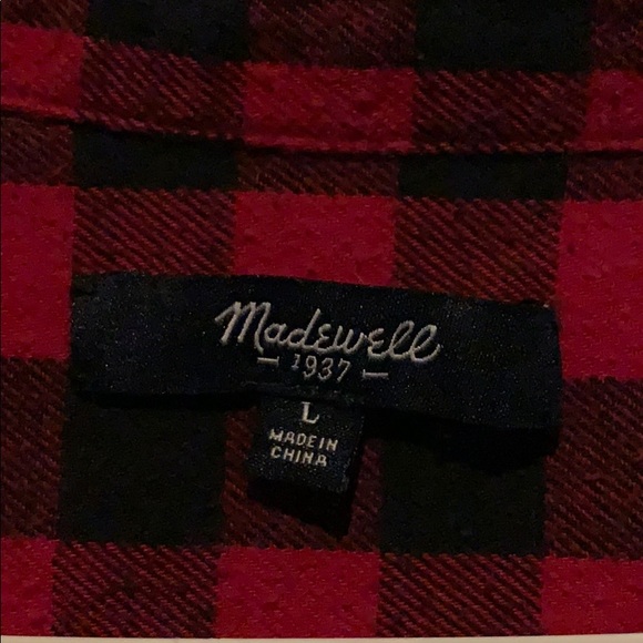 Madewell Red Buffalo Plaid - Picture 4 of 9